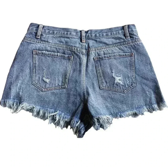 WOMEN’S BLANK PAIGE DENIM COLLECTION•SIZE LARGE•DISTRESSED MEDIUM WASHED• - Picture 2 of 9